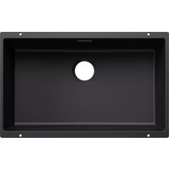 Blanco Subline 700-U fregadero de granito 70x40 cm negro 527802