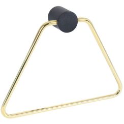 BISK Sintra toallero oro-negro 08308