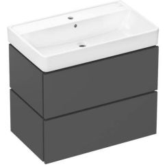 Hansgrohe Xilesa E lavabo con mueble 80 cm gris 54397760