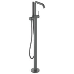 Hansgrohe Tecturis S grifo de bañera y ducha en suelo negro 73440340