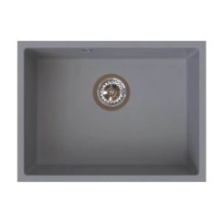 Ferro Stampo fregadero de granito 54x40 cm gris/grafito/ónix DRGS1-U/40/54GA