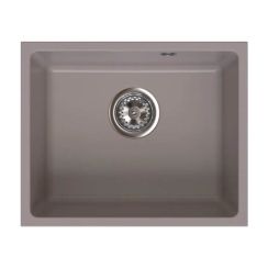 Ferro Stampo fregadero de granito 46x38 cm marrón DRGS1-U/38/46TU