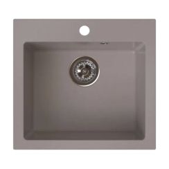 Ferro Stampo fregadero de granito 49x45 cm marrón DRGS1/45/49TU