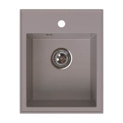 Ferro Stampo fregadero de granito 50x40 cm marrón DRGS1/50/40TU