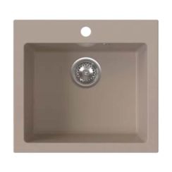Ferro Stampo fregadero de granito 49x45 cm beige DRGS1/45/49SA