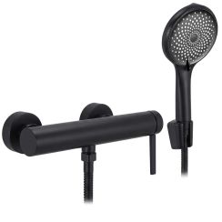 Rea Rivo grifo para ducha a pared negro REA-B9327