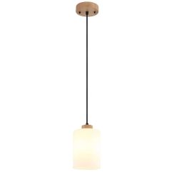 Globo Lighting Rowena lámpara colgante 1x60 W blanco-marrón 15977H