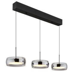 Globo Lighting Livion lámpara colgante 3x30 W negro 16058-3