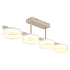 Globo Lighting Zara lámpara de techo 4x24 W blanco-arena 48046D3