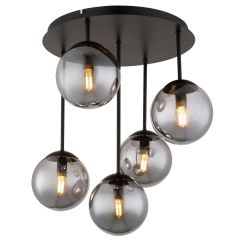 Globo Lighting Harmon lámpara de techo 5x25 W negro 47441-5S