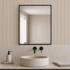 Baltica Design Aluma espejo 40x60 cm rectangular negro 5904107933436