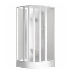 Ravak Supernova cabina con plato de ducha 90x90 cm semicircular blanco brillo/ 80677112ZG