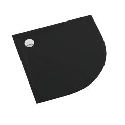 Schedpol Etrusco Black Mat plato de ducha semicircular 80x80 cm negro 3.463/C/MG