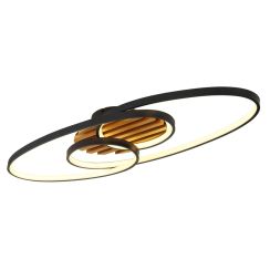 Globo Lighting Tisha I lámpara de techo 2x40 W negro 67362-42