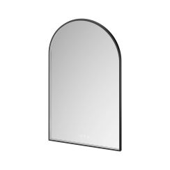 Cersanit Crea II espejo 50x80 cm oval con iluminación con lámina calefactora negro S1058–037