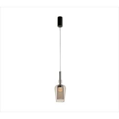Zuma Line Tagna lámpara colgante 1x6 W negro-humado 251010-SM