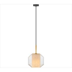 Zuma Line Solix lámpara colgante 1x25 W negro-oro DU32201/1L