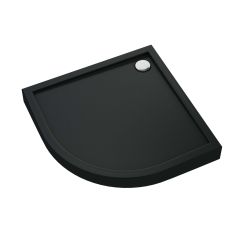 Schedpol Competia New Black Mat plato de ducha semicircular 90x90 cm negro 3.4634/C/MG