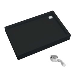 Schedpol Competia New Black Mat plato de ducha rectangular 120x80 cm negro 3.4638/C/MG