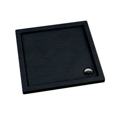 Schedpol Caspar Black Stone plato de ducha cuadrado 90x90 cm negro 3.261/C/ST