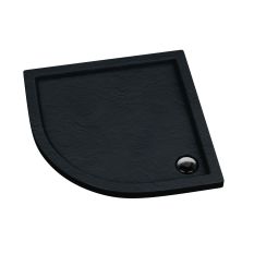 Schedpol Caspar Black Stone plato de ducha semicircular 90x90 cm negro 3.264/C/ST