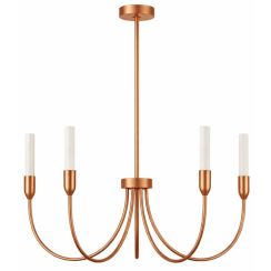 Argon Augustine lámpara colgante 5x6 W blanco-cobre 2202