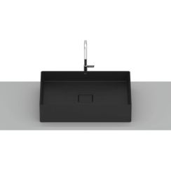 Roca Terra lavabo 51x36 cm rectangular sobre encimera negro mate A32787Z080