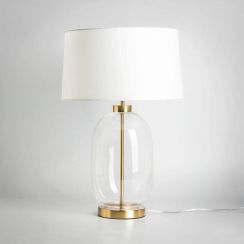Zuma Line Vaze lámpara de sobremesa 1x40 W blanco-oro T4108-WH+CL