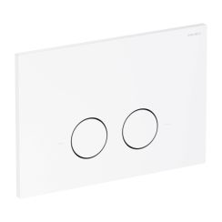 Omnires Steel-R45 botón de descarga para WC blanco ST45PS1WM