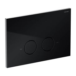 Omnires Steel-R45 botón de descarga para WC negro ST45PS1BL
