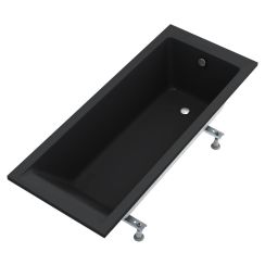 Schedline Milos Black Mat bañera rectangular 170x70 cm negro 3WSP.M1P-17070/C/MG