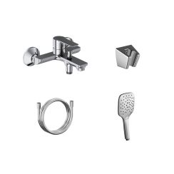 Ravak Solar grifo de bañera y ducha a pared cromo X07S105