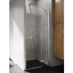 New Trendy Kalibra puerta de ducha 120 cm oscilante cromo brillante/vidrio transparente D-1010A