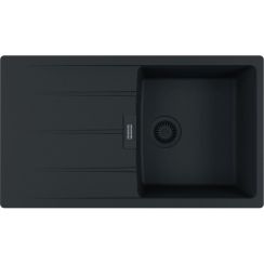 Franke Centro fregadero de granito 86x50 cm negro 114.0757.424