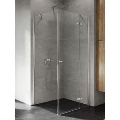 New Trendy Kalibra cabina de ducha 100x90 cm rectangular cromo brillo/vidrio transparente K-5031