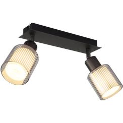 Globo Lighting Villegas lámpara de pared 2x25 W negro 54456-2