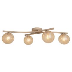 Emibig Opus lámpara de techo 4x10 W beige 1783/4