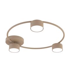 Emibig Lucio lámpara de techo 3x10 W beige 1807/3