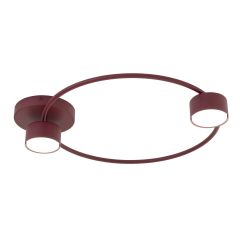 Emibig Lucio lámpara de techo 2x10 W burdeos 1808/2