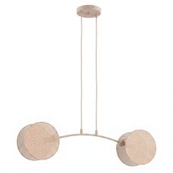 Emibig Motif lámpara colgante 2x10 W beige 1811/2