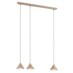 Emibig Elit lámpara colgante 3x10 W beige 1812/3