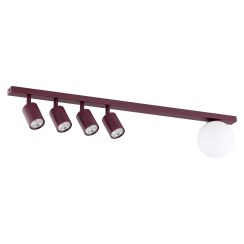 Emibig Baster lámpara de techo 5x10 W burdeos 1816/5