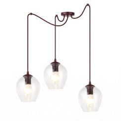 Emibig Level lámpara colgante 3x15 W burdeos 1819/3