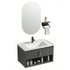 Rea Toledo conjunto de muebles de baño 80x48x cm suspendido, para lavabo gris REA-M0025