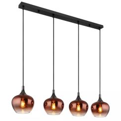 Globo Lighting Maxy lámpara colgante 4x40 W negro 15548-4HG