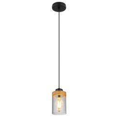 Globo Lighting Finca lámpara colgante 1x40 W negro-humado 15557H