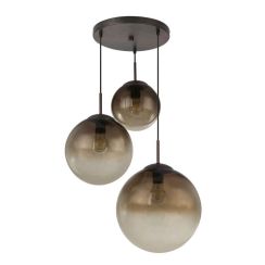 Globo Lighting Varus lámpara colgante 3x40 W marrón-naranja 15865-3