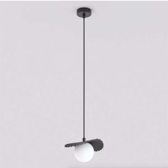 Emibig Flora lámpara colgante 1x8 W negro-ópalo 1758/1