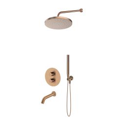 Conjunto grifo de bañera y ducha Oltens Katla 34600610, ducha con efecto lluvia Oltens Pluva 37010610, 39100610, 39402610, 39304610, 37102610, 37200610