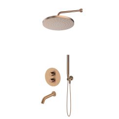 Conjunto grifo de bañera y ducha Oltens Katla 34600610, ducha con efecto lluvia Oltens Alvo 37011610, 39100610, 39402610, 39304610, 37102610, 37200610